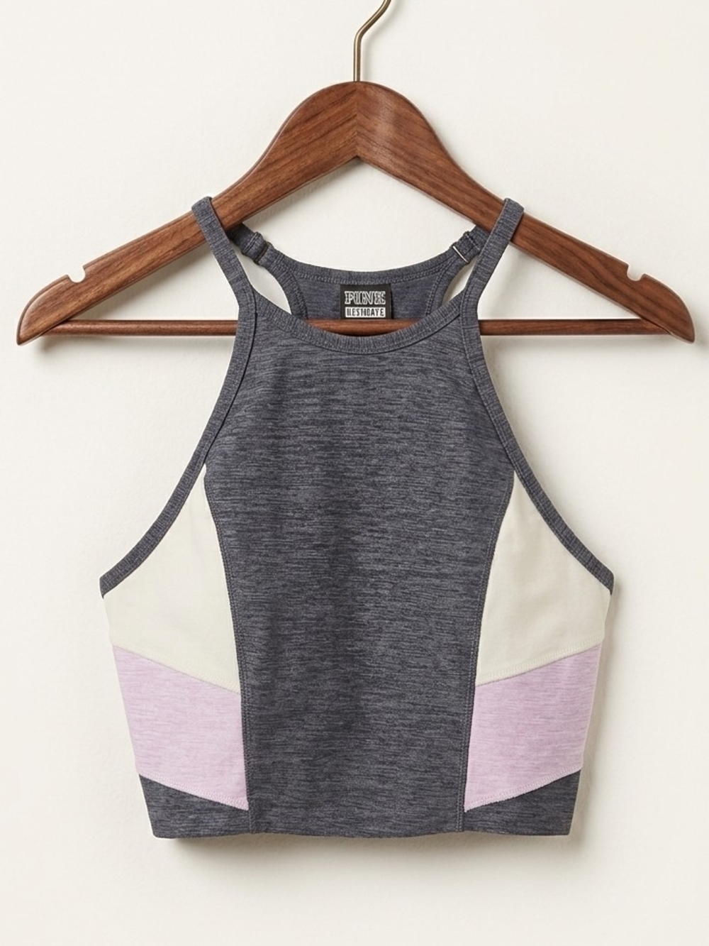 SZ M Pink Victoria's Secret Ultimate Women's Pink/Grey Sports Bra
